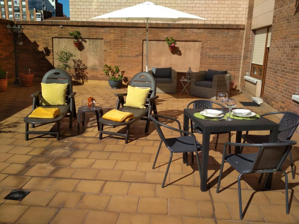 Ferienwohnung Espronceda 22 Terraza Privada Gijón Exterior foto